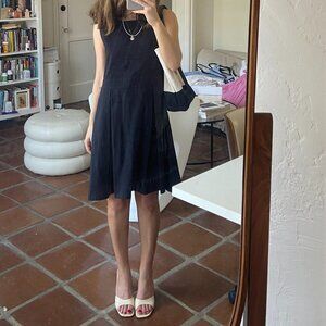 Navy Brandy Melville Pleated Dress